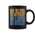 Go Blue On Saturday Go Lion On Sunday Football Fan Men Coffee Mug