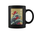 The Great Wave Off Kanagawa Coucher De Soleil Rétro Dragon Japonais Tasse