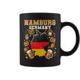 Hamburgo Alemania Souvenir Bandera Alemana Mapa Hamburgoacaciones Taza de café
