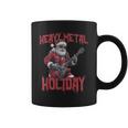Heavy Metal Santa Claus Rock Holiday Navidad Música Rock Taza de café