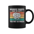 Hognose Snakes Make Me Happy Retro Western Hognose Graphic Print Coffee Mug
