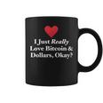 J'aimeraiment Les Bitcoins Et Les Dollars D'accord Trading Amusant Tasse