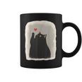 Japanese Anime Cute Cat Heart Kawaii Black Cat Heart Girls Coffee Mug
