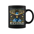 Jewdolph Ugly Happy Hanukkah Moose Menorah Jewish Coffee Mug