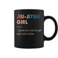 Jiu-Jitsu Girl Definition Jiu-Jitsu Regalo Para Niñas Taza de café