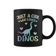 Just A Girl Who Loves Dinos La Chica De Los Dinosaurios Taza de café