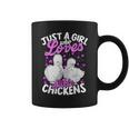 Just A Girl Who Loves Silkie Chickens Kids Silky Chicken Graphic Print Coffee Mug