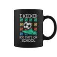 I Kicked 100 Days Of School Soccer Player Sports 100Th Day Coffee Mug