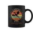 Lawful Evil Vintage D20 Dragon RPG Player Gamer Graphic Print Coffee Mug