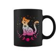 Lesbian Astrology Cat Moon Phases Lesbian Flag Tassen