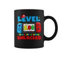 Level 100 Days Of School Boys Unlocked Video Games Gamer Coffee Mug