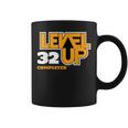 Level Up 32 Completed Juego De 3 Años De Edad Taza de café
