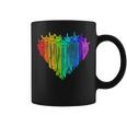 LGBTQ Pride I Love You Hand Sign Rainbow Heart ASL Ally Graphic Print Coffee Mug