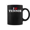 I Love Tennis Herz Tassen