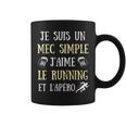 Mec Simple Running Apéro Homme Humour Course À Pied Cadeau Tasse