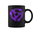 Music Turntable Record Dj Purple 45 Rpm Adapter Taza de café