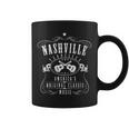 Nashville Tennessee Guitarra Musical Country America Cuello Taza de café
