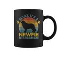 Newfoundland Dog Newfie Owner Retro Vintage Graphic Print Coffee Mug