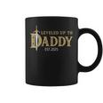 Nivelado Hasta Papá Est 2025 Nivel Desbloqueado Papá Gaming Taza de café