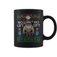 No Lift No Ugly Christmas Santa Gym Tassen