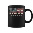 Papou Father's Day American Flag 4Th Of July Christmas Xmas Coffee Mug