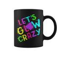 Party 80S Group Team Lets Crazy Retro Colorful Quote Glowing Coffee Mug