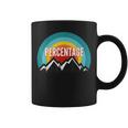 Percentage Vintage Retro Sunset Graphic Print Coffee Mug