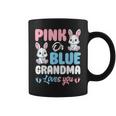 Pink Or Blue Grandma Loves You Bunny Gender Reveal Party Coffee Mug