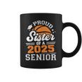 Proud Sister Of A 2025 Senior Basketball Graduate Grad 2025 Graphic Print Coffee Mug
