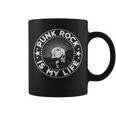 Punk Rock Is My Life I Punk Rock I Anarchy Punker Taza de café