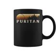 Puritan CO Vintage Evergreen Sunset Eighties Retro Graphic Print Coffee Mug
