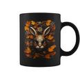 Rabbit Autumn Leaves Animal Art Robot Graphic Hare Graphic Print Coffee Mug