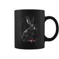 Rabbit Drawing Abstract Animal Art Geometric Graphic Hare Graphic Print Coffee Mug