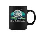Rabbit Hare Animal Full Moon At Night Bunny 8-Bit Pixel Art Graphic Print Coffee Mug
