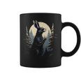 Rabbit Hare Animal Full Moon At Night Bunny Halloween Tank Top Graphic Print Coffee Mug