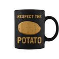 Respect The Potato Root Vegetable Healthy Tasty Food Humor Graphic Print Coffee Mug