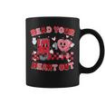 Retro Read Your Heart Out Valentine's Day Teacher Bookish Coffee Mug