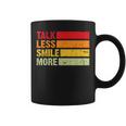 Retro Talk Less Smile More Historic Hamilton Quote Graphic Print Coffee Mug