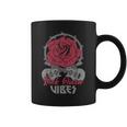Rock Queenibes Guitarraintage Rose Rock Music Taza de café
