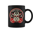 Rockabilly Hombre Calaveras Rock And Roll Psychobilly Taza de café