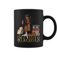 Senior 2025 Class Of 2025 Graduation Black Girl Afro Woman Coffee Mug