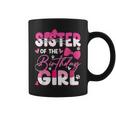 Sister Of The Birthday Girl Cat Kitty Family Matching Coffee Mug
