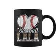 Softball Baseball Lala Heart Leopard Print Mother's Day Coffee Mug