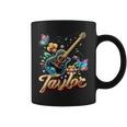 Taylor Primer Nombre I Love Taylor Girls Groovy Birthday Y2k Taza de café