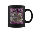 Tummy Ache Survivor Raccoon Meme Bootleg Graphic 90S Tassen