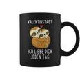 Valentine's Day Ich Liebe Dich Jeden Tag Sloth Couple Tassen