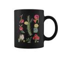 Vintage Botanicalintage Cactusintage Flower Botany Taza de café