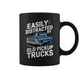 Vintage Easily Distracted By Old Pickup Trucks Retro Trucker Coffee Mug