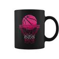 Vintage Pink Basketball Desgin For Girl Coffee Mug