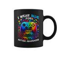 I Wear Blue For My Brother Autism Awareness Video Game Coffee Mug
